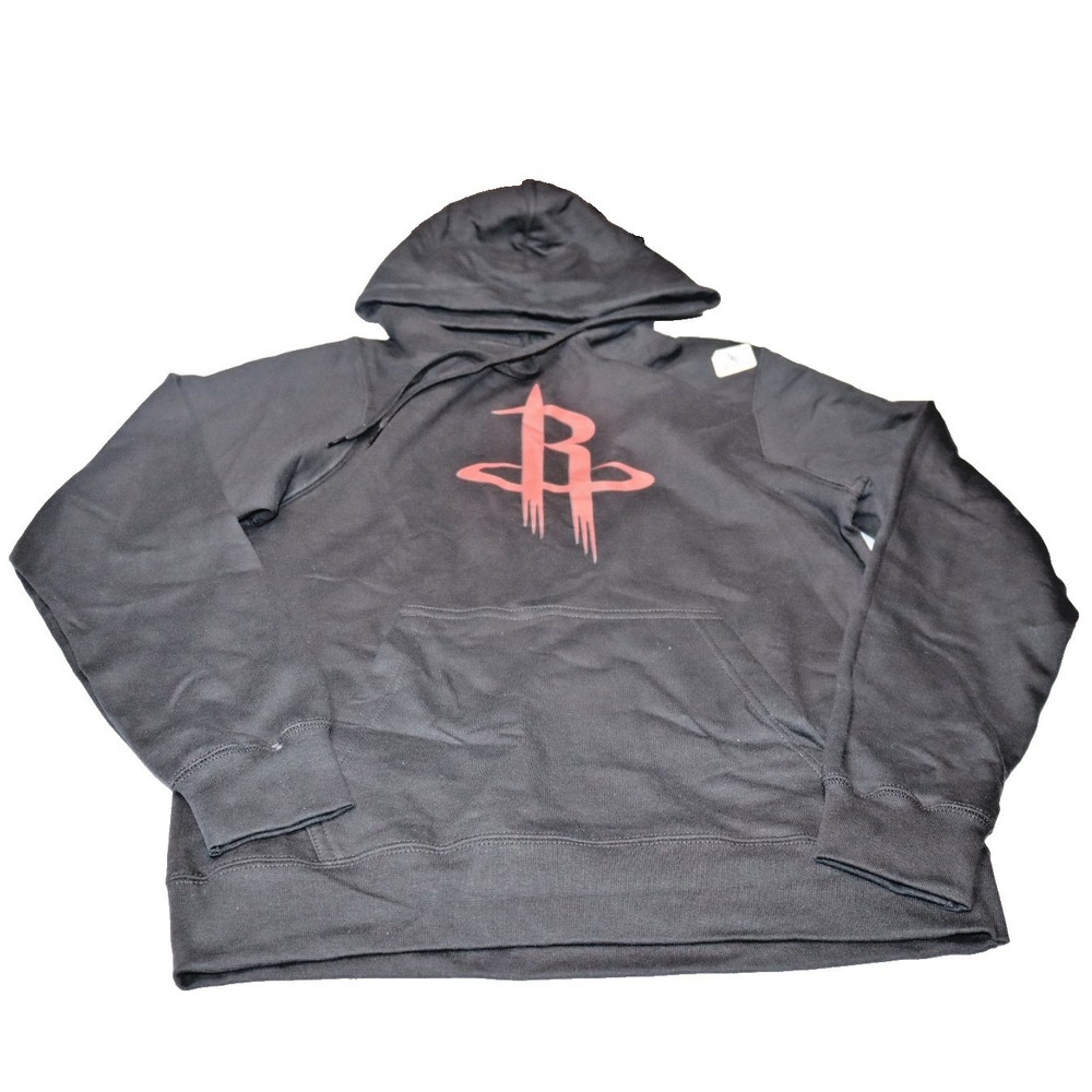 Houston Rockets NBA Pullover Hoodie‎ Sweatshirt Black Red Unisex Small Fan